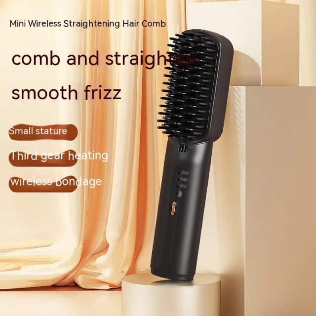 Mini Charging Straight Comb Portable Fashion Black Rechargeable 3200 - Shop at LoveMi