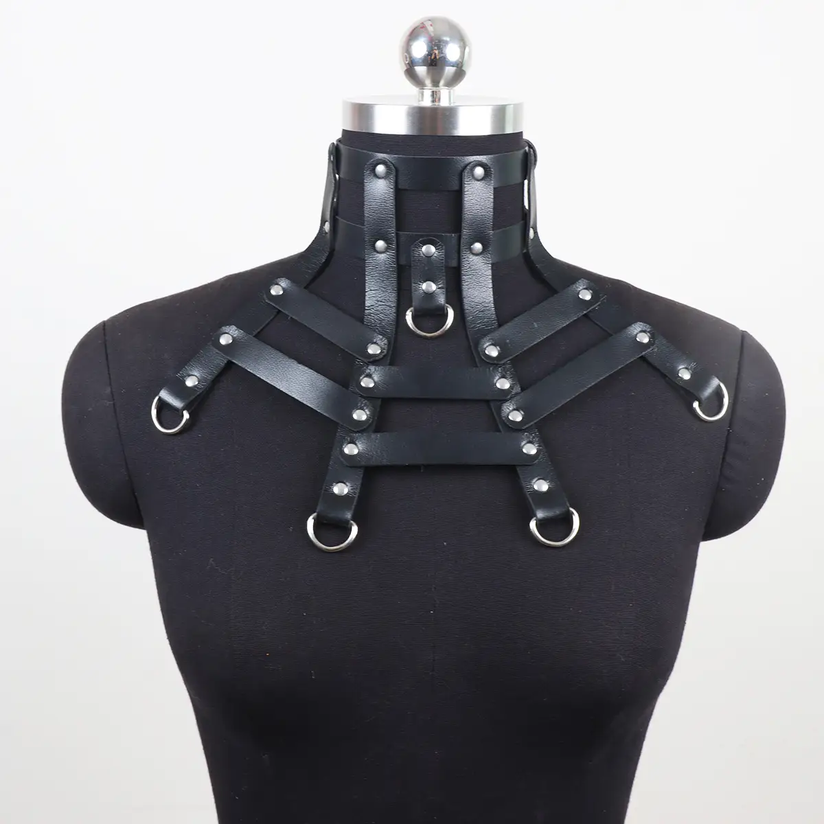 New Halloween Spider Web Leather Rivet Collar