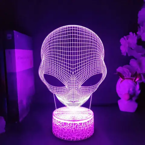 Pop-eyed Alien Shape 3D Night Light Child Cool Present