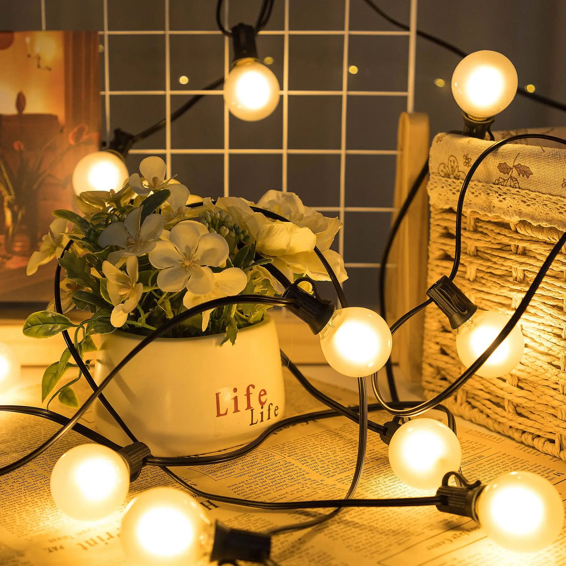 Warm White Light Christmas Decorative String Lights