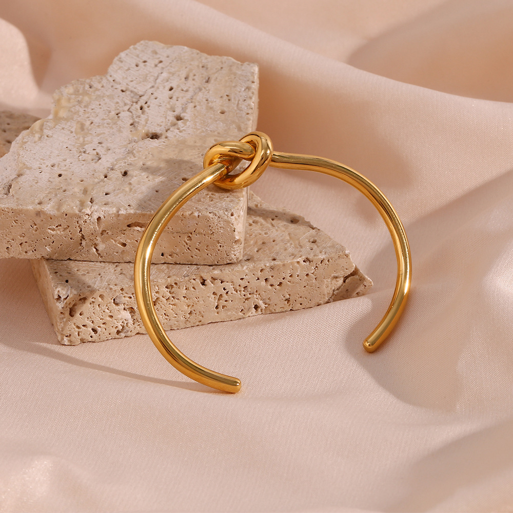 Louisa Gold Bangle - Jewelry & Watches