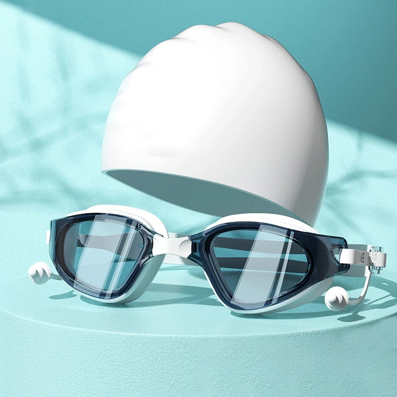 HD Fog Waterproof Large Frame Swimming Glasses - Image 7