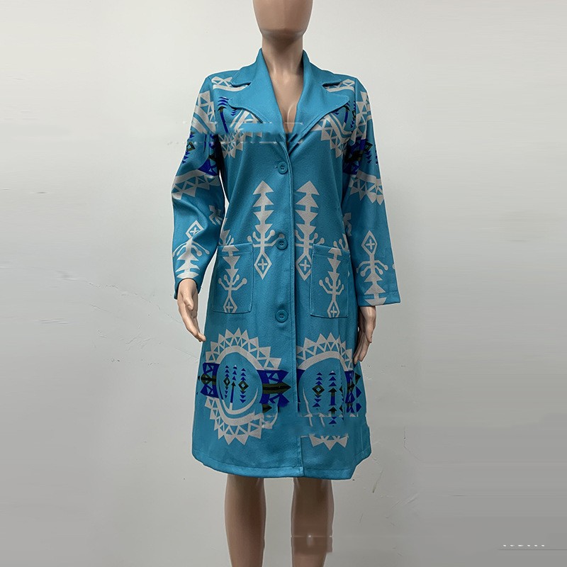 Fashion Casual Printing Coat For Women