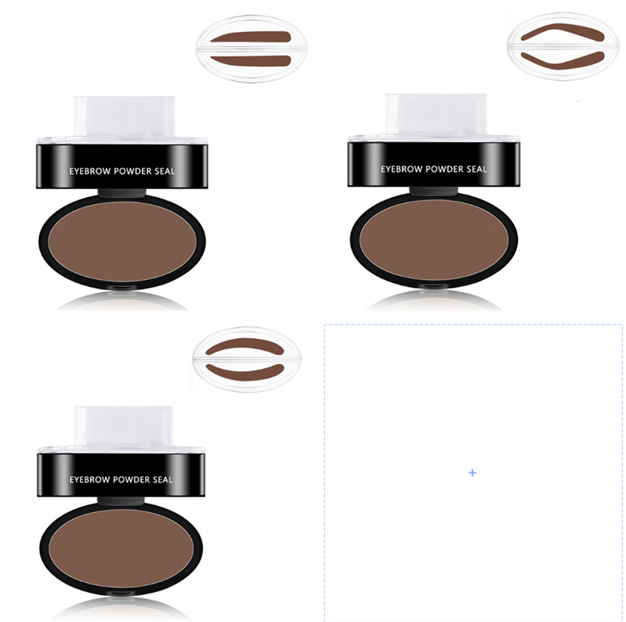 Augenbrauen Puder Stempel Tönung Schablone Kit Kosmetik Profi Make-up Wasserdicht E - Bild 12 von 41