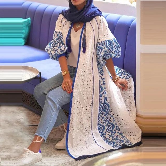 European And American Women's Clothing Printed Long Shirt White - Shop at LoveMi