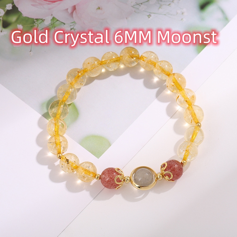 Gold Crystal 6MM Moonst