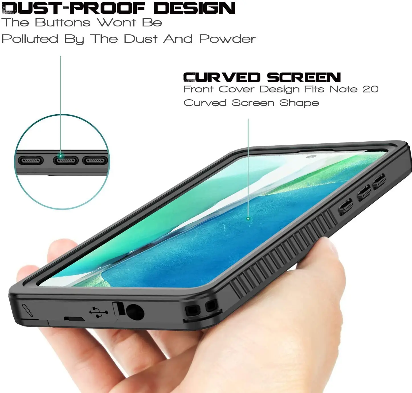 Waterproof Case Drop-resistant Transparent Protective Shell