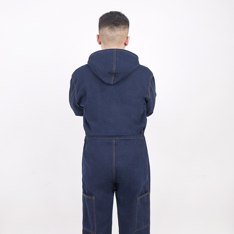 Labor Overalls Denim Long-sleeve Suit - Image 3