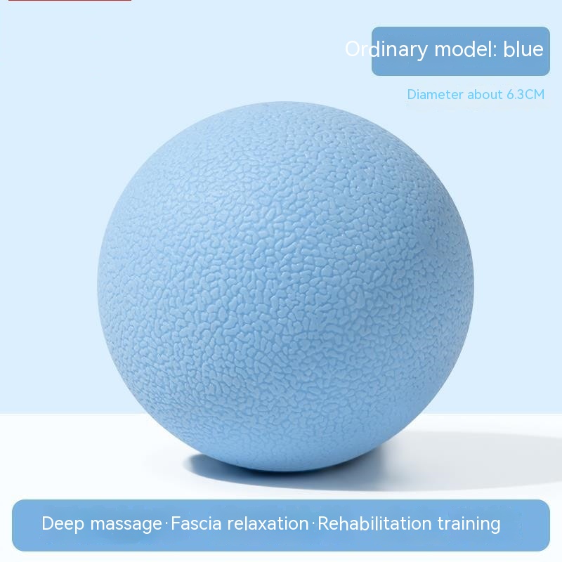 Blue TPE Solid Massage Ball