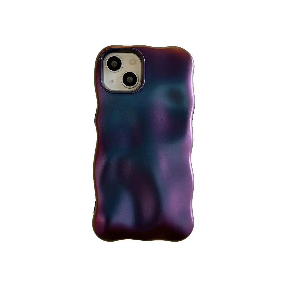 Solid Color Frosted Meteorite Pattern Phone Case