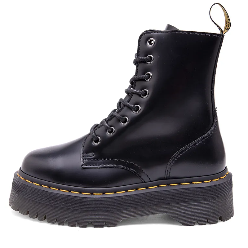 Women's zipper Martin boots - Black
