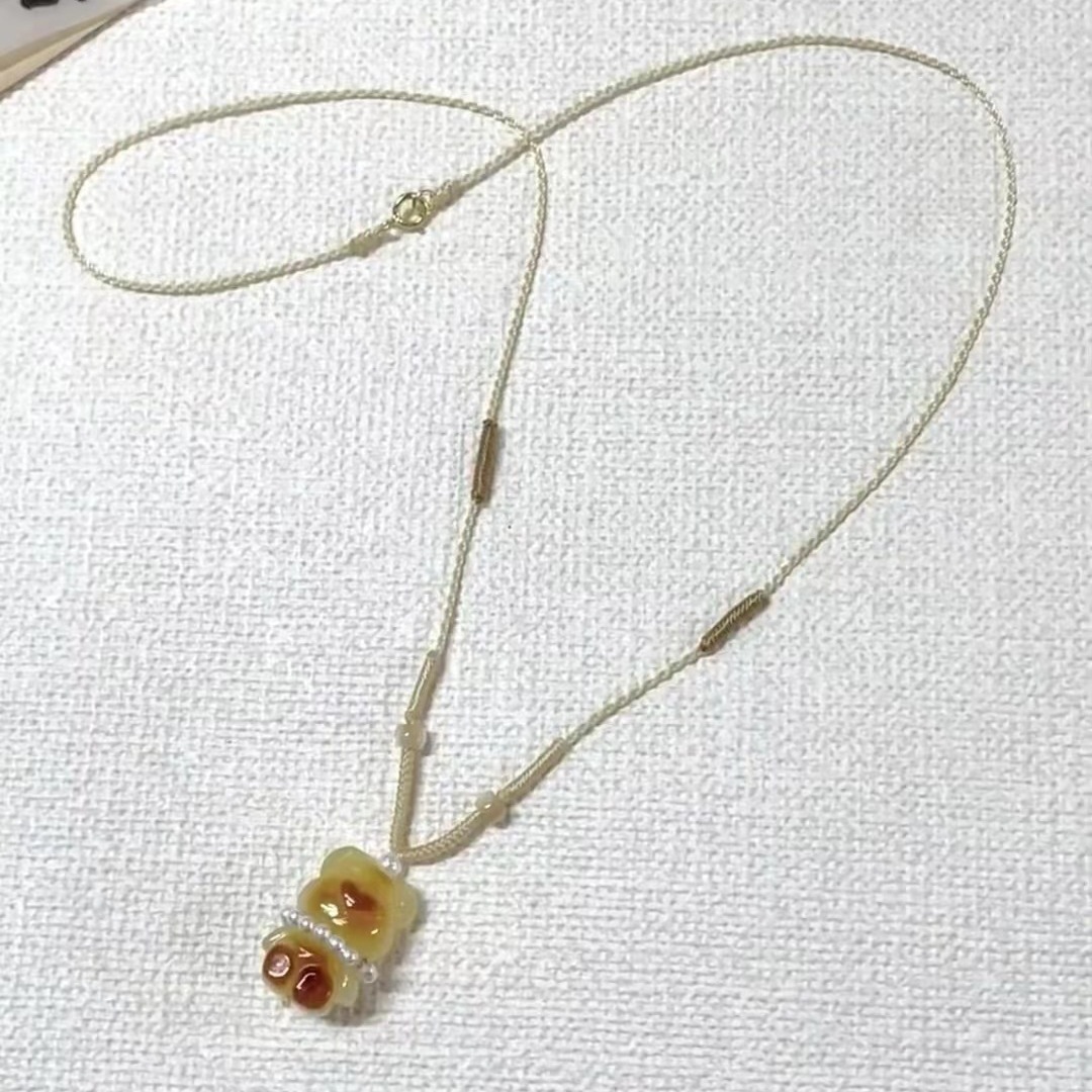 Caramel Bear Necklace