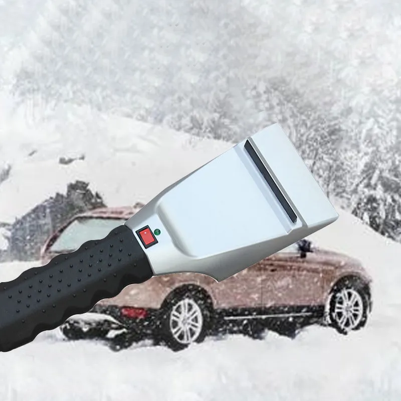 Heatable snow removal shovel for vehicle – image 2