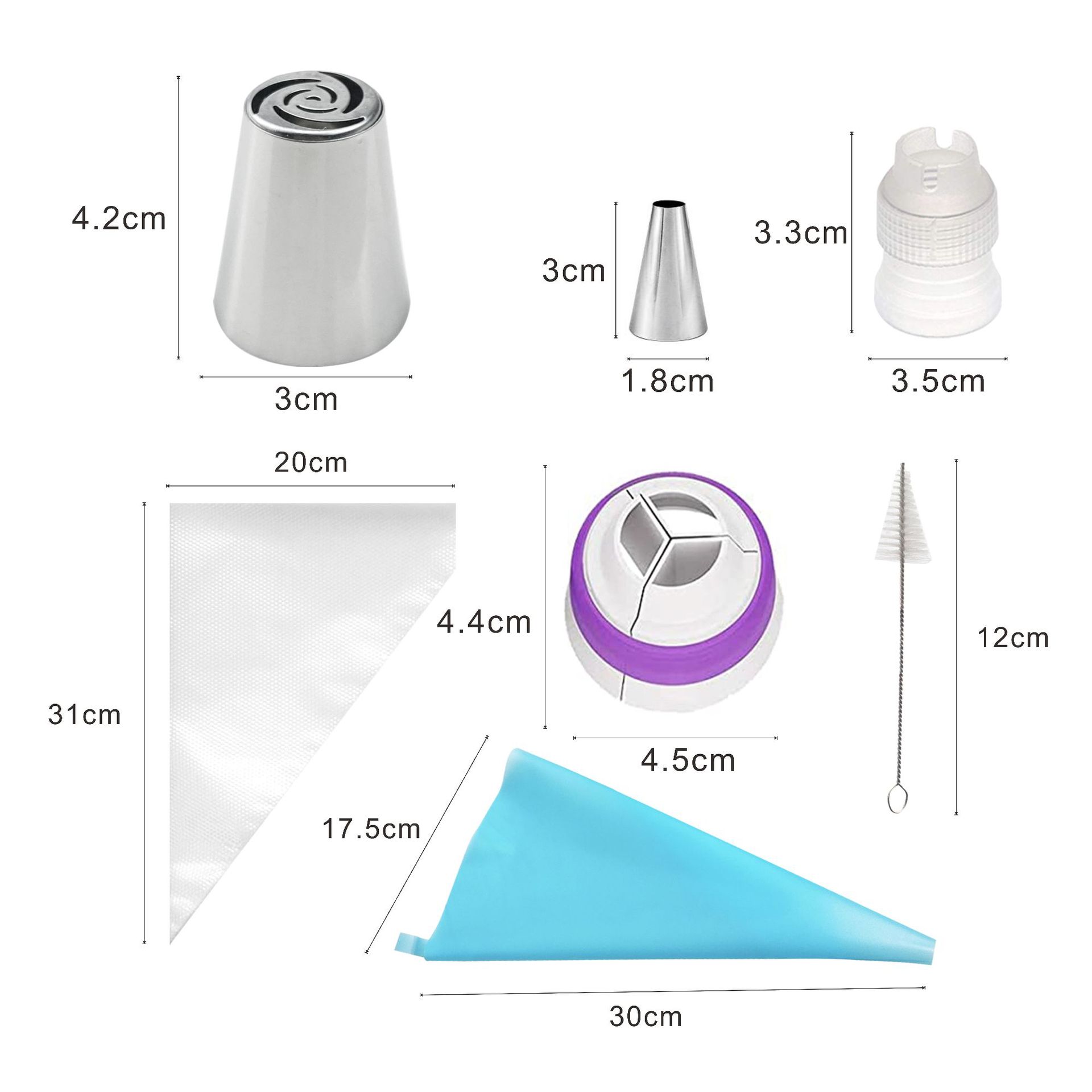 Russia Stainless Steel Mounted Flower Mouth Set