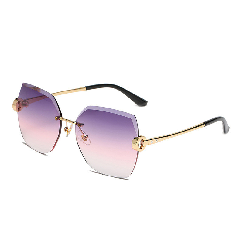 Women's Irregular Diamond Rimmed Multi-deformation Glasses - Image 4