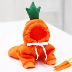 Hooded Sweater Apricot Elk Pet Clothes - Carrot - View 1