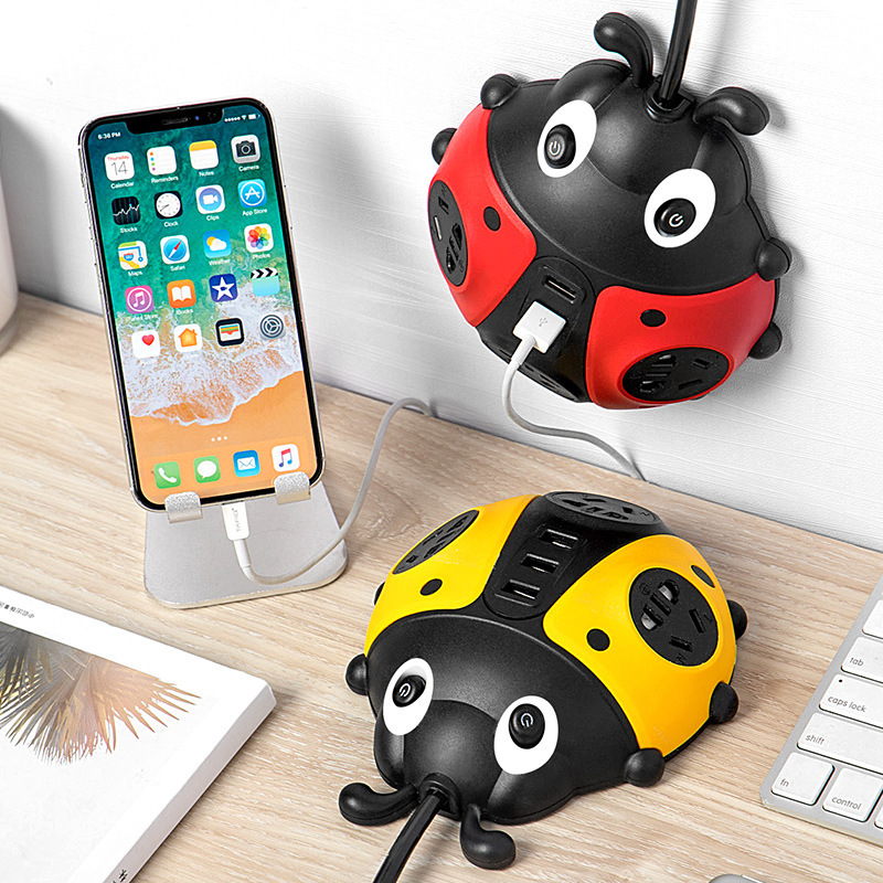 Creative Insect Climbing Wall Smart Socket With Independent Power Strip - Image 2