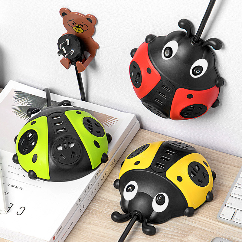 Creative Insect Climbing Wall Smart Socket With Independent Power Strip - Image 3