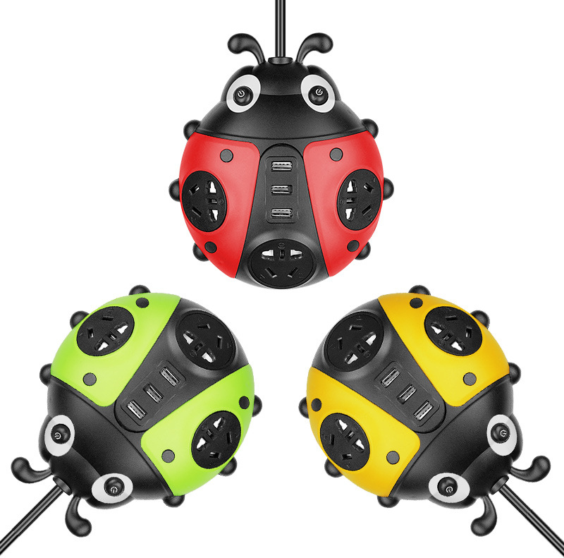 Creative Insect Climbing Wall Smart Socket With Independent Power Strip - Image 5
