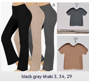 Black Khaki Gray