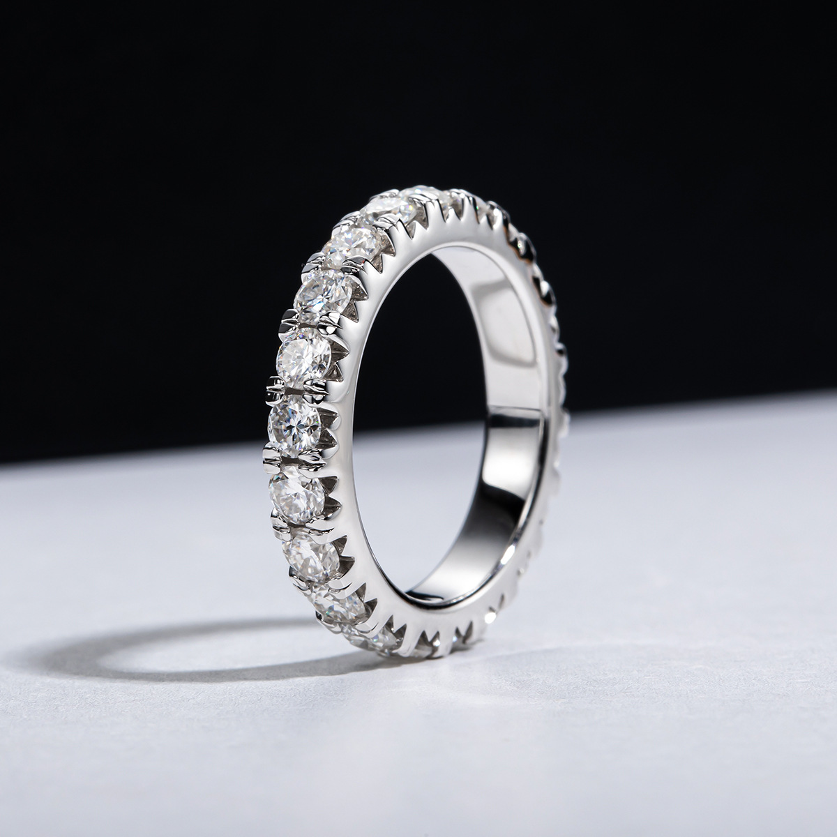 Moissanite Ring S925 Silver Plating 18K Body Ring - Image 3