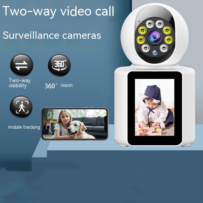 Two-way Video Call Monitoring With Screen Household Wireless Camera