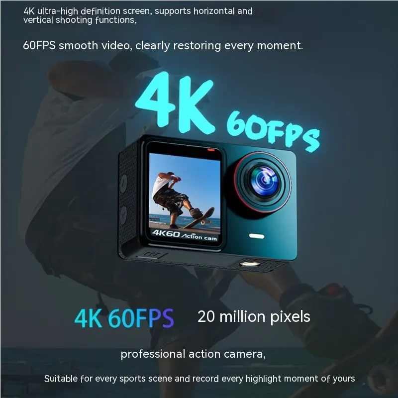 Waterproof 30 M True 4K Riding Camera Anti-shake Wide