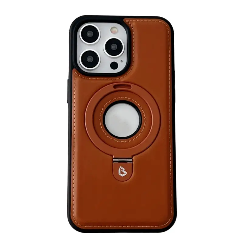 Magnetic Drop-resistant Leather Bracket Phone Case