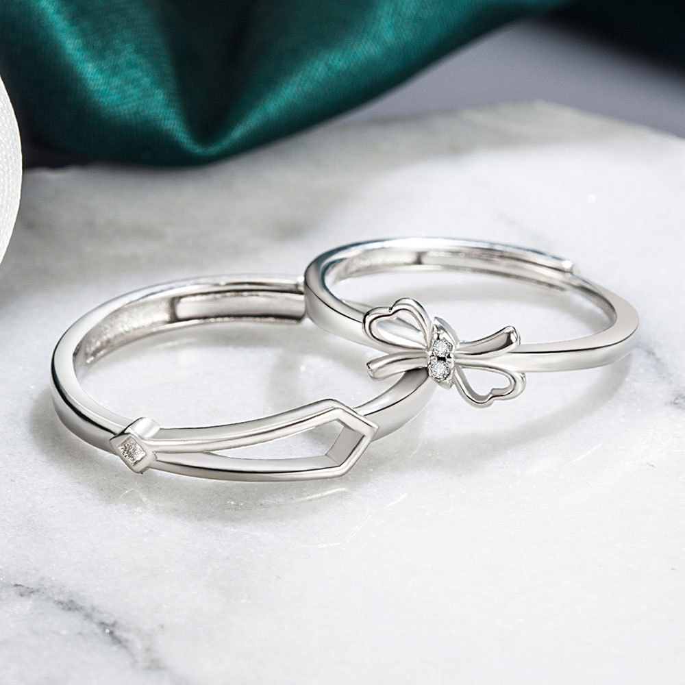 Couple Ring Female Niche Bow Opening Adjustable