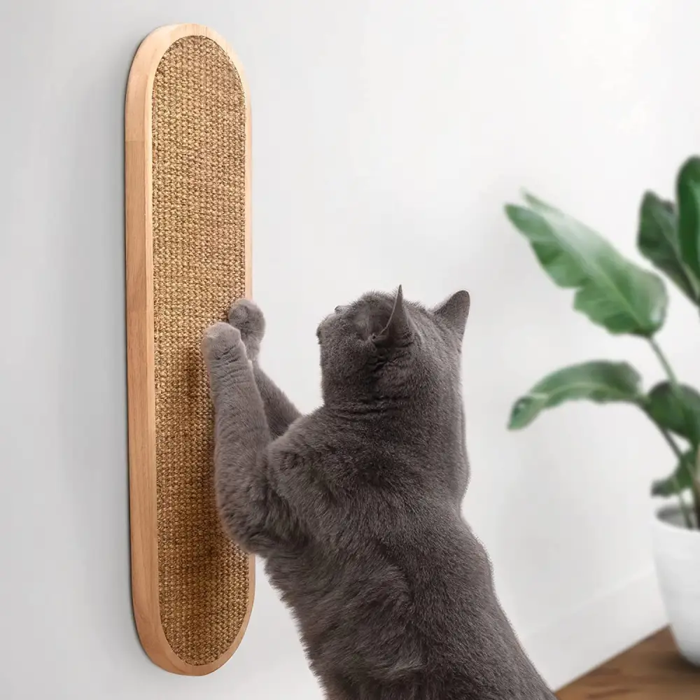 Sisal Hemp Mat Cat Scratch Board Hanging on Wall
