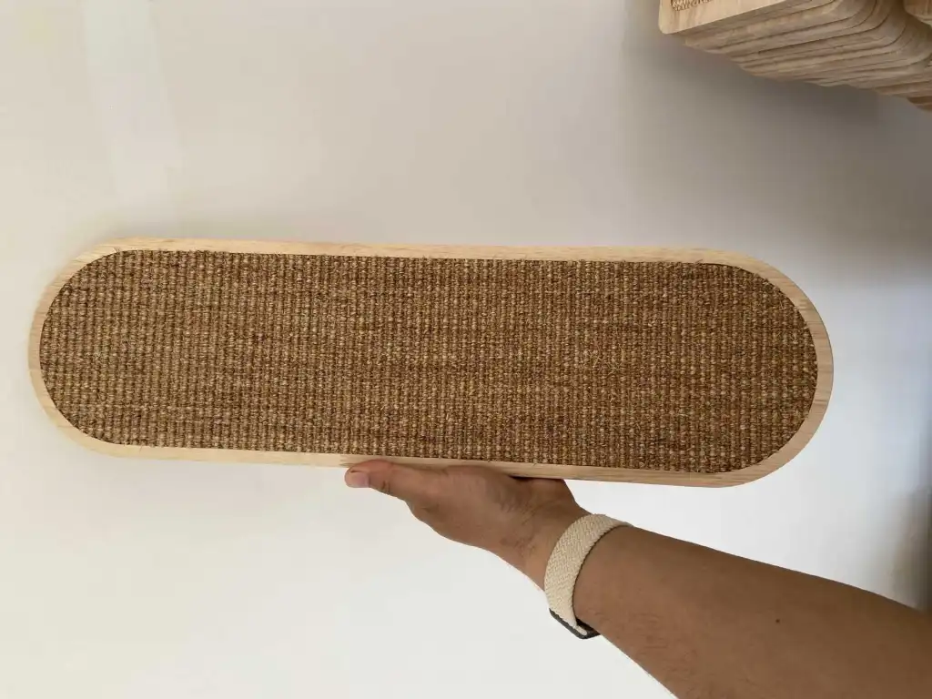 Sisal Hemp Mat Cat Scratch Board Hanging On Wall - 45Cm X16Cm