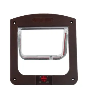 Controllable Two way Door For Free Entry And Exit Of Pets Brown - Shop at LoveMi