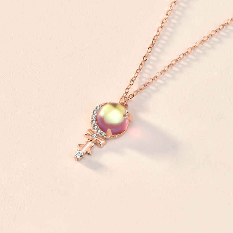 S925 Sterling Silver Magic Wand Necklace For Women