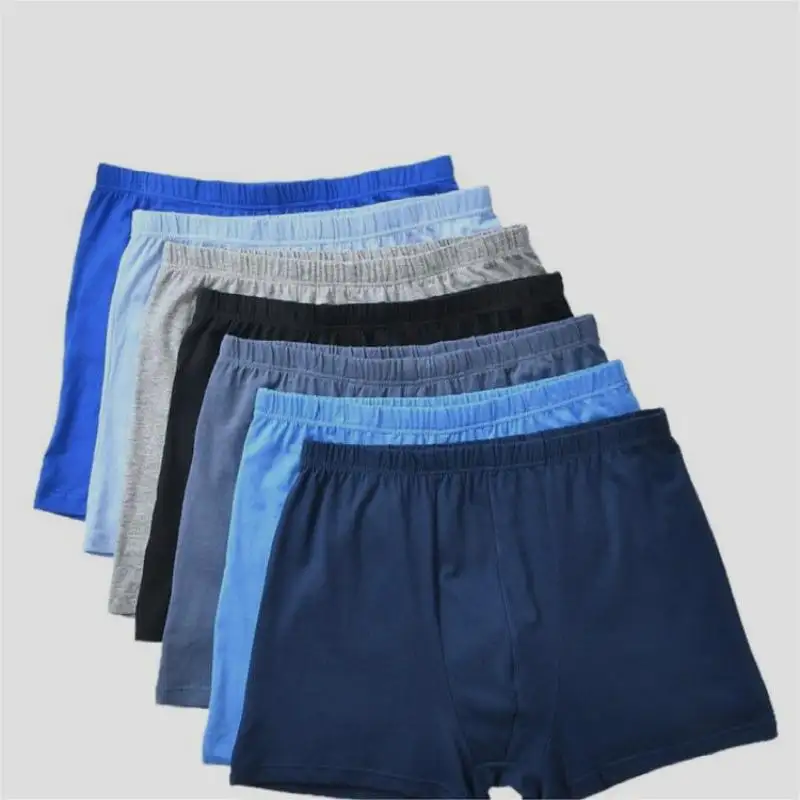 Men's Boxer Mid Waist Underwear Middle-aged and Elderly Cotton