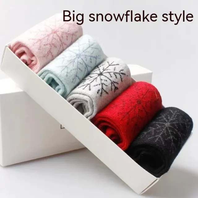Women's Rabbit Wool Blended Thickened Autumn And Winter Warm Socks Style2 - Shop at LoveMi