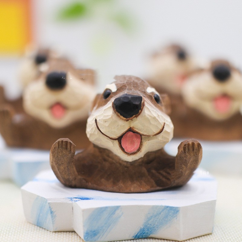 Handmade Cartoon Animal Otter Car Decoration