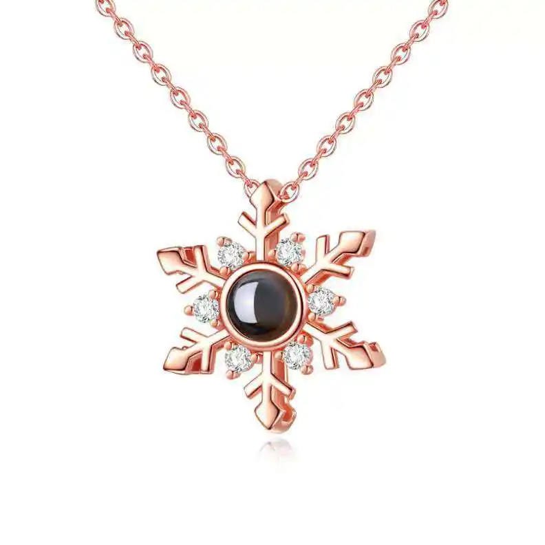 New Snow Projection Necklace For Women