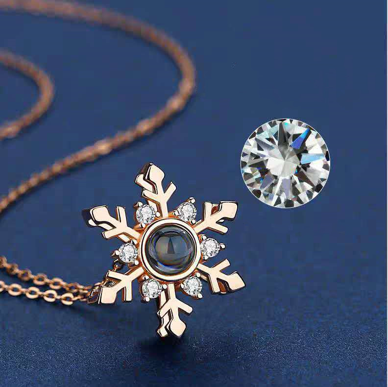 New Snow Projection Necklace For Women