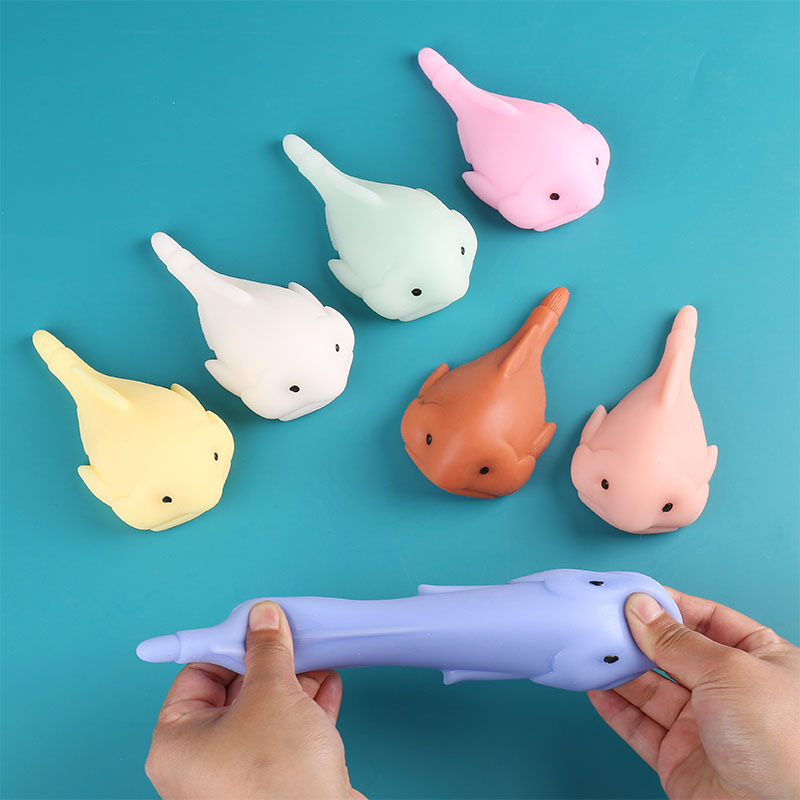 Cute Colorful Big Ugly Fish Squeeze Toys