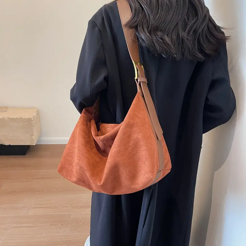 Large Capacity Wide Shoulder Strap Bag Women