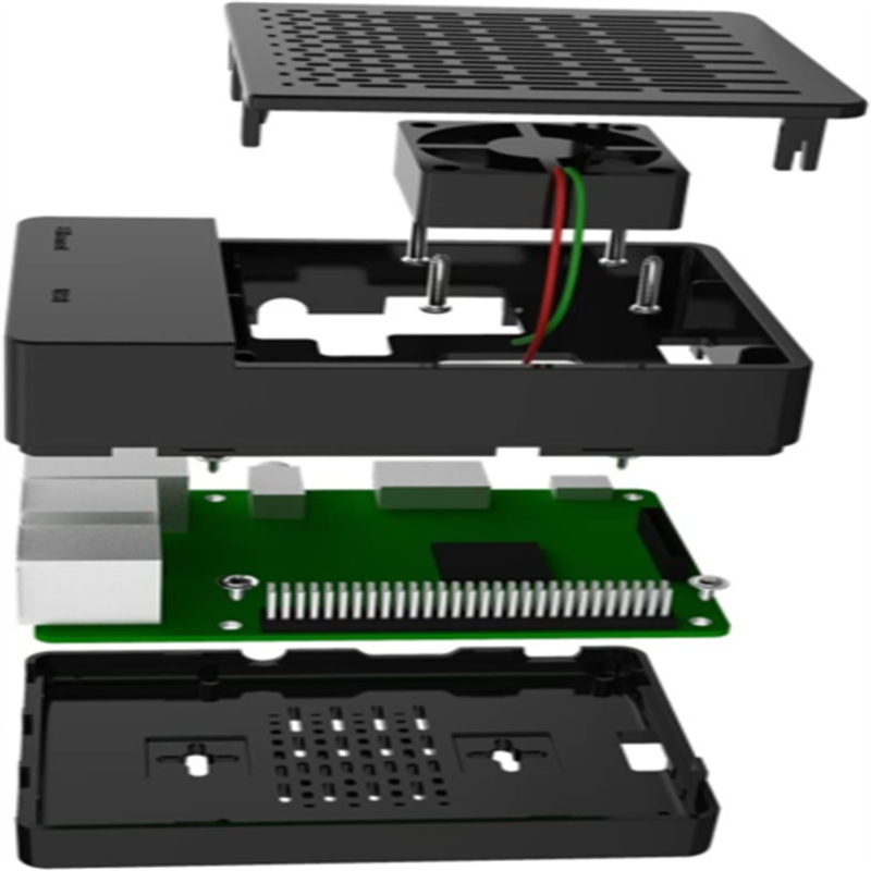 Suitable For Light Black ABS Plastic Protective Belt Speed Control Fan Case - Image 3