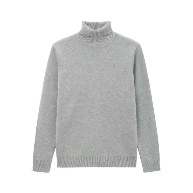 Light gray high collar