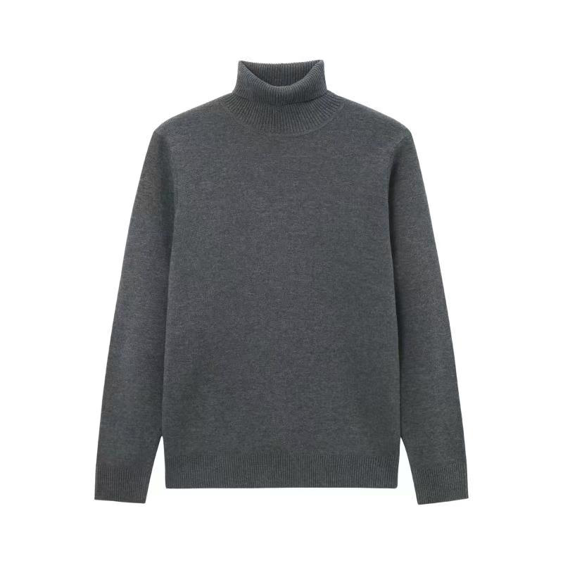 Dark gray high collar