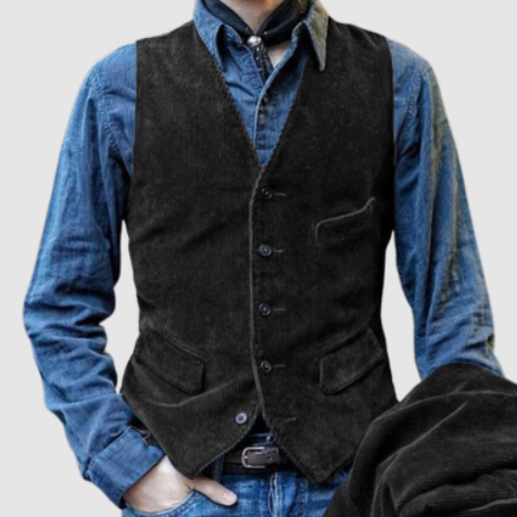 Black waistcoat