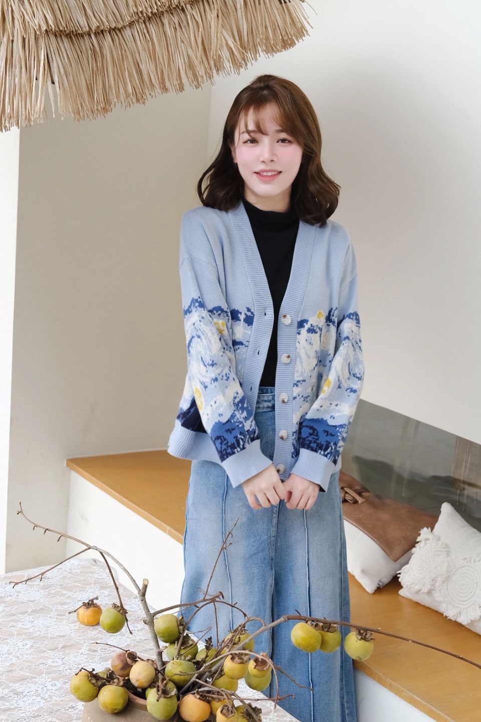 Women's French-style Artistic Retro Lazy Style Knitted Sweater