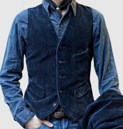 Dark blue waistcoat