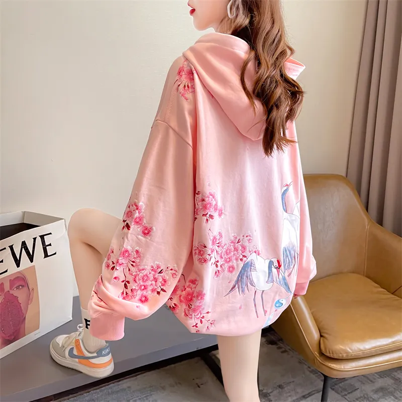 Loose Korean Oversized Top Jacket - Pink