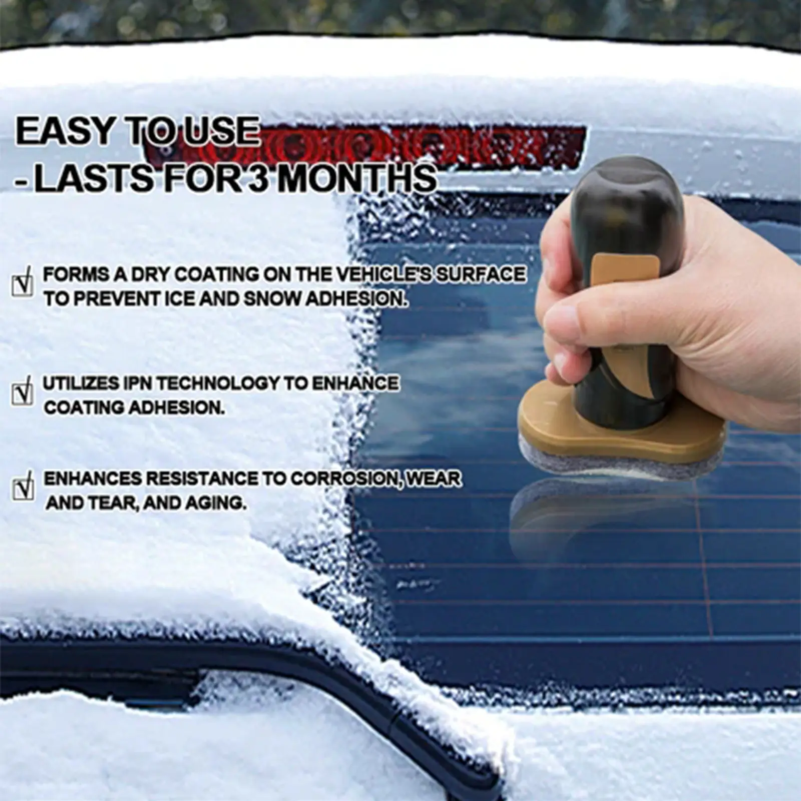 Fast And Convenient Hydrophobic Nano Coating Car Snow Brush