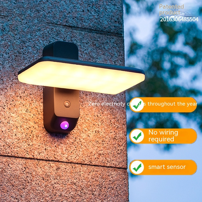 Nordic Solar Infrared Sensing Outdoor Waterproof Wall Lamp - Image 7