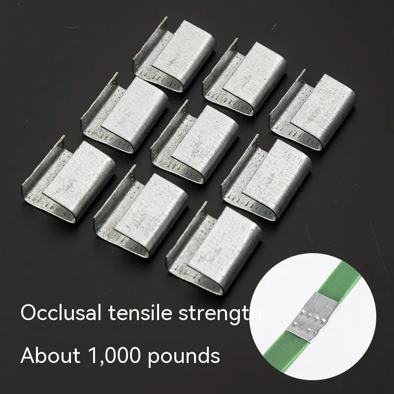 Plastic Steel Wrap Buckle Clip Galvanized Iron Sheet Anti-skid
